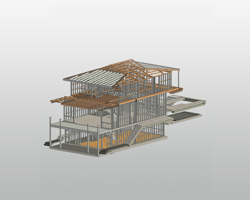 architectural-3dmodeling Framing and Drywall
